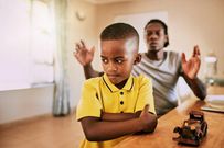 Son angry at father