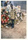 Boniface Mwangi outside the bombed US Embassy in 1998 after the rescue operations ended