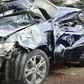 Car involved in an accident along the Nairobi-Nakuru Highway