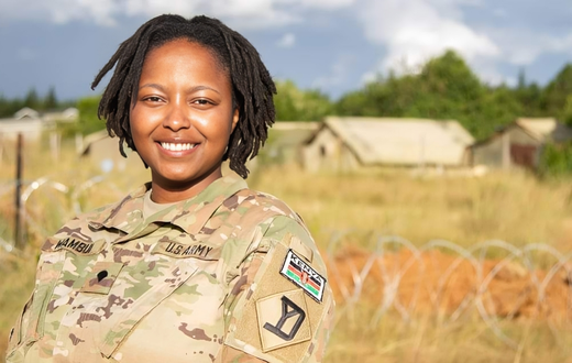 U.S. Army Specialist Dalya Wambui