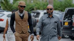 Diamond and his manager Sallam SK