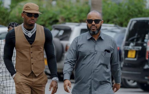 Diamond and his manager Sallam SK