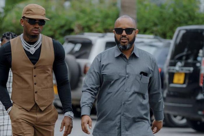 Diamond and his manager Sallam SK