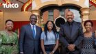 President William Ruto and First Lady Rachel Ruto with their daughters meet Steve Harvey in the U.S.