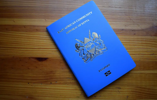 A photo of a Kenyan passport (1)