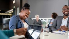 Coworkers-Laughing-Together