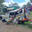 Matatu involved in an accident along the Nairobi - Nakuru highway