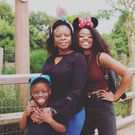 The first Kenyan female physician and radiation oncologist, Dr Catherine Naliaka Nyongesa poses for a photo with her children Cynthia & Ceejay