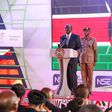 President William Ruto during the listing of Laptrust Imara I-REIT at the Nairobi Securities Exchange.