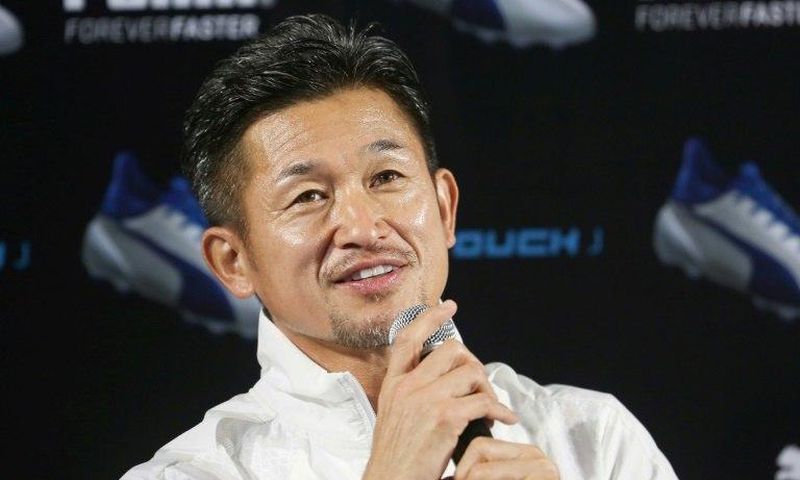 Former Japan striker Kazuyoshi Miura, who turns 50 next month, has renewed his contract with Yokohama FC, stretching his record as the oldest Japanese to play professional football