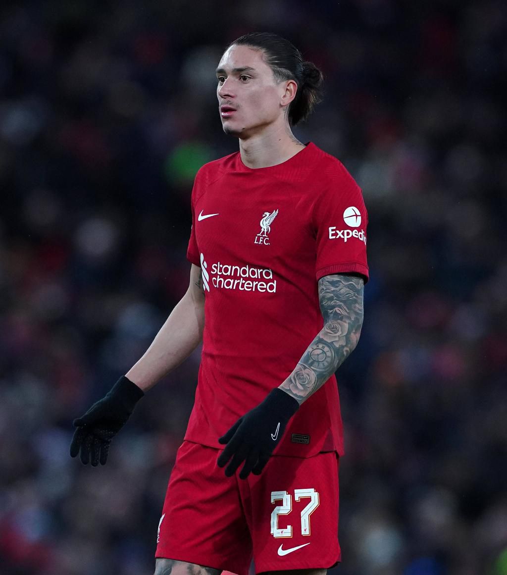 Liverpool s Darwin Nunez during the Emirates FA Cup third round match at the Anfield on January 7, 2023.