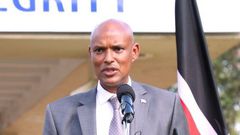 A joint media briefing by the United States Ambassador Meg Whitman and the Director DCI Mohamed Amin at the DCI headquarters