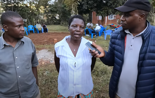 A screenshot image of mother to the late comedian Fred Omondi talks about his childhood in an interview at her home on June 18, 2024