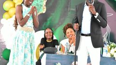 Kapseret MP Oscar Sudi during the thanksgiving ceremony for his first-born daughter Faith, who recently graduated with a Masters's degree in Finance Management from the University of Kent, Canterbury, United Kingdom.