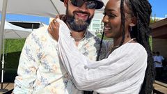 Elsa Majimbo with her boyfriend