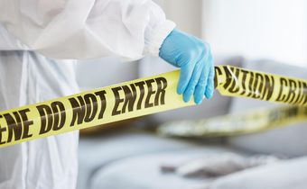 A stock image shows an investigator at a crime sceneJacob Wackerhausen/Getty Images