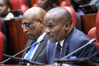 Interior CS Kithure Kindiki in Parliament before the National Assembly and Senate Committees on National Security, Defence and Foreign Relation on November 9, 2023