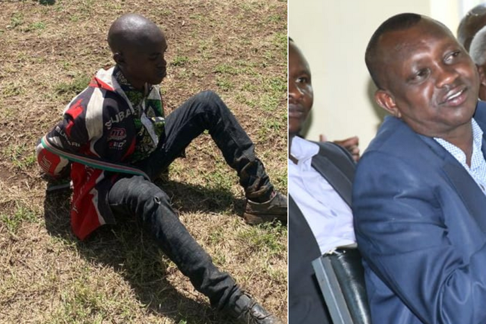 Kapseret MP Oscar Sudi and 17 year old who crashed aircraft