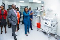 President William Ruto during the official opening of a level five AAR Hospital in Kiambu on February 15, 2023
