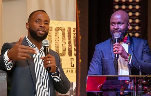 Kenyan journalists John-Allan Namu and Mark Masai