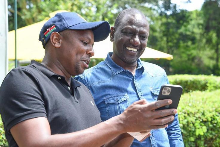 MP Kimani Ichung'wa with President William Ruto