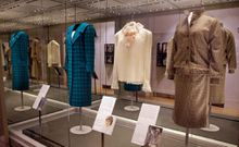 The blouse at the "Diana: Her Fashion Story" exhibition at Kensington Palace in 2017.AP Photo/Alastair Grant