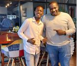 Willis Raburu  with MC Gogo