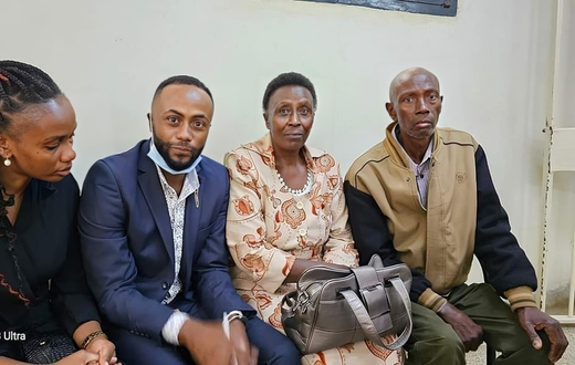 Jowie Irungu in court with his parents