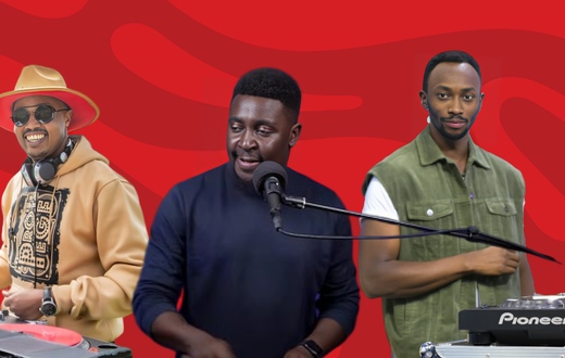 A collage of DJ Protege, DJ Grauchi and DJ Ruff
