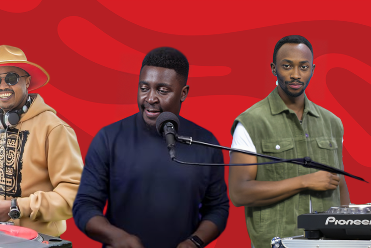 A collage of DJ Protege, DJ Grauchi and DJ Ruff