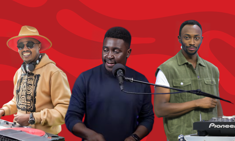 A collage of DJ Protege, DJ Grauchi and DJ Ruff