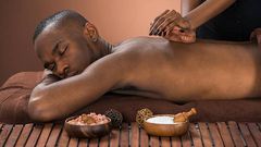 A man getting a massage