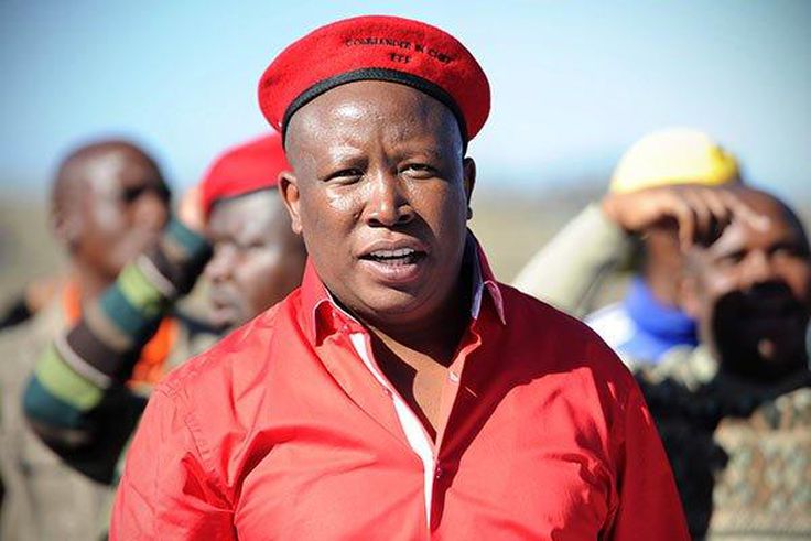 EFF leader and South African MP Julius Malema