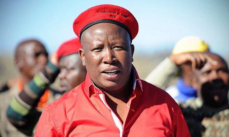 EFF leader and South African MP Julius Malema