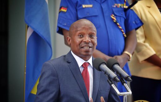 Interior CS Kithure Kindiki speaking at Harambee House Annex in Nairobi