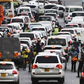 Cars on the road in Nairobi