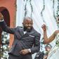 Moji Shortbaba and his wife Nyawira Gachugi on their wedding day