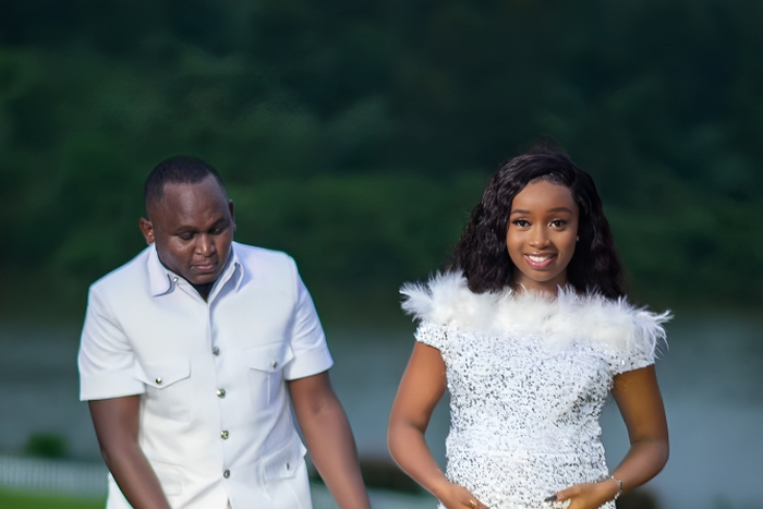 Commentator 254 and his girlfriend Moureen Ngingi