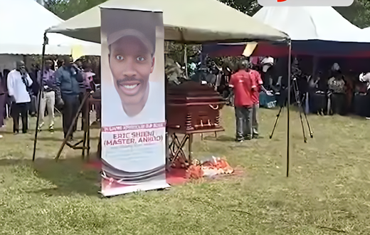 The late Eric Kayioni Shieni, one of the protestors who was tragically shot during the Finance Bill protests on June 18, 2024, laid to rest in Olulunga, Narok South
