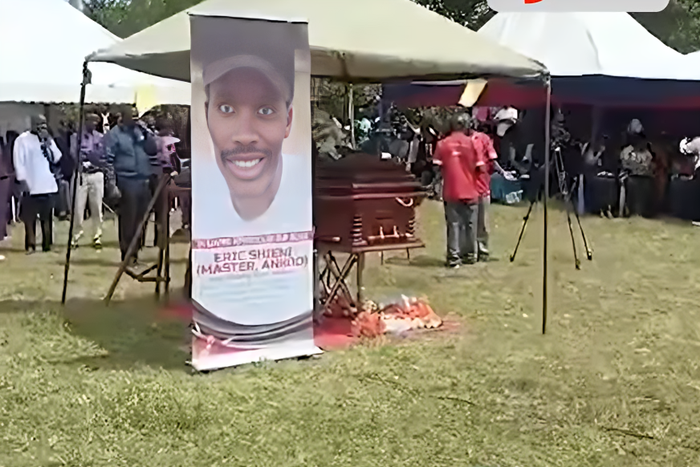 The late Eric Kayioni Shieni, one of the protestors who was tragically shot during the Finance Bill protests on June 18, 2024, laid to rest in Olulunga, Narok South