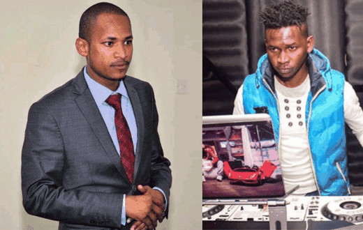 File image of Embakasi East MP Babu Owino and DJ Evolve