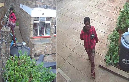 A suspect fleeing from Nairobi Hospital finance director Erick Maigo's house in Nairobi