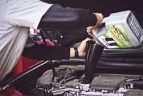 Refilling car oil