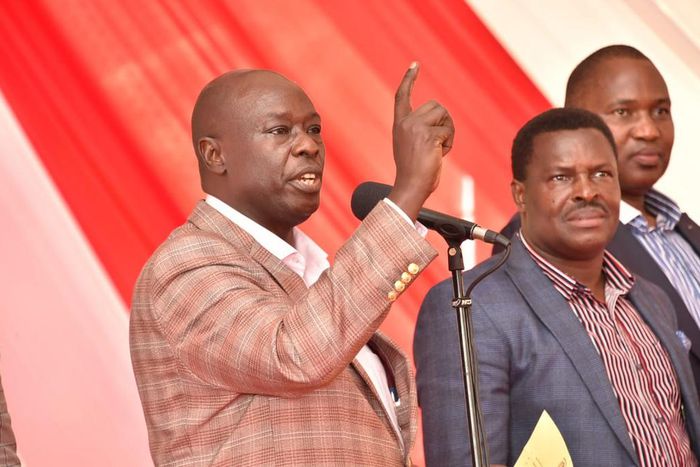 Deputy President Rigathi Gachagua speaks during a past ceremony in Tharaka Nith County on March 12, 2023