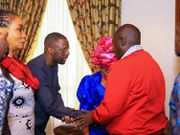 Deputy President Rigathi Gachagua when he visited former Education CS George Magoha’s family on Saturday, January 28, 2023