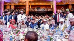 Dignitaries attending the wedding of ythe daughter of Africa's richest man, Aliko Dangote