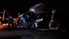 The wreckage of the PSV involved in the road accident at Londiani on the Nakuru-Kericho Highway on Saturday, December 02 [Courtesy: Red Cross Kenya]