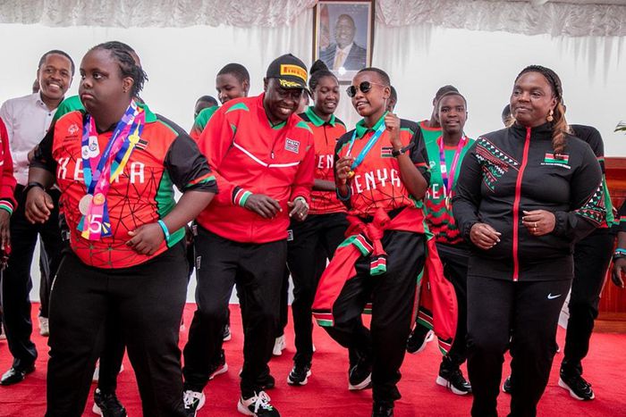 Deputuy President Rigathi Gachagua when he hosted the Special Olympics team