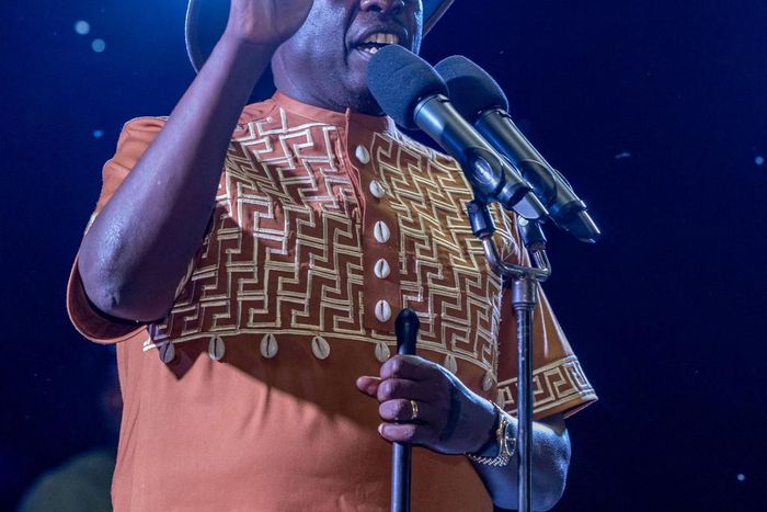 DP Gachagua speaking at the Ngogoyo Laikipia Music Extravaganza fans at Old House, Nanyuki Town in Laikipia County on Saturday, June 1