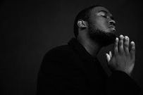 A Christian praying